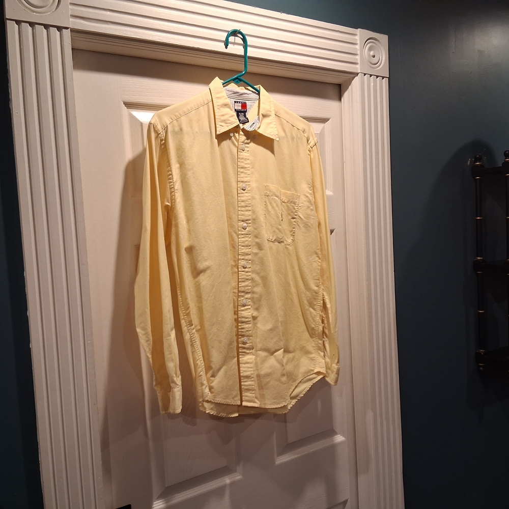 Tommy Hilfiger Yellow Casual Button Down Shirt